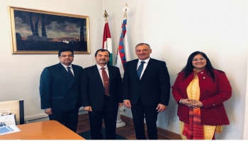 H.E Kumar Tuhin visited Gyor and met with the Mayor Mr. Zsolt Borkai